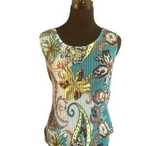 Cruise Wear! Graff by Um Two Piece Set: Colorful Lightweight Print, Size Medium